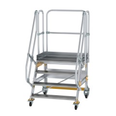 MUNK Plattformtreppe fahrbar 60° Stufenbreite 1000mm 4 Stufen