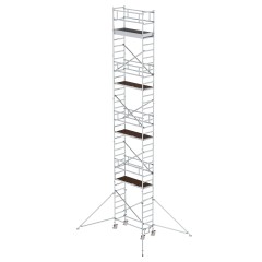MUNK Aluminium-Rollgerüst mit Ausleger 1,80x0,75m Plattform 11,51m AH