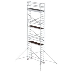 MUNK Aluminium-Rollgerüst mit Ausleger 2,45x0,75m Plattform 9,55m AH