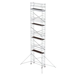 MUNK Aluminium-Rollgerüst mit Ausleger 2,45x0,75m Plattform 11,51m AH