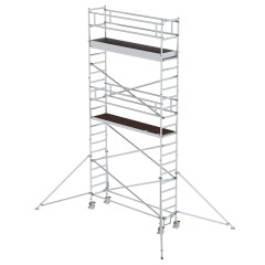 MUNK Aluminium-Rollgerüst mit Ausleger 3,00x0,75m Plattform 7,59m AH