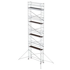 MUNK Aluminium-Rollgerüst mit Ausleger 3,00x0,75m Plattform 11,51m AH