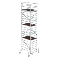 MUNK Rollgerüst mit Doppelplattform 1,35x1,80m Plattform, 8,35m AH