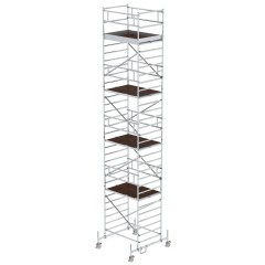 MUNK Rollgerüst mit Doppelplattform 1,35x1,80m Plattform, 10,35m AH