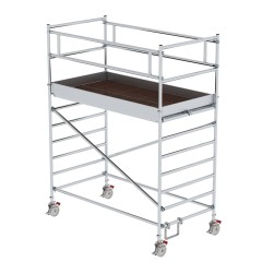 MUNK Rollgerüst mit Doppelplattform 1,35x2,45m Plattform, 4,35m AH