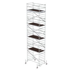 MUNK Rollgerüst mit Doppelplattform 1,35x2,45m Plattform, 10,35m AH