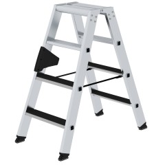 MUNK Stehleiter beidseitig begehbar mit clip-step 2x4 Stufen