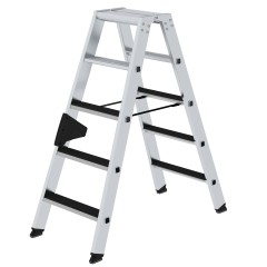 MUNK Stehleiter beidseitig begehbar mit clip-step 2x5 Stufen