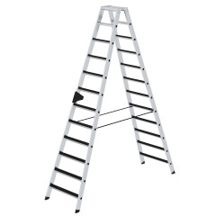 MUNK Stehleiter beidseitig begehbar mit clip-step 2x12 Stufen