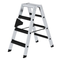 MUNK Stehleiter beidseitig begehbar mit relax-step 2x4 Stufen