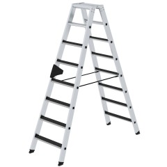 MUNK Stehleiter beidseitig begehbar mit clip-step R13 2x8 Stufen