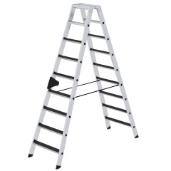 MUNK Stehleiter beidseitig begehbar mit clip-step R13 2x9 Stufen