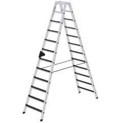 MUNK Stehleiter beidseitig begehbar mit clip-step R13 2x12 Stufen