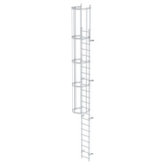MUNK ortsfeste Steigleitern Aluminium, 6,44m SH