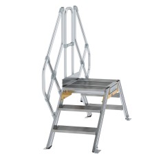 MUNK Überstieg 45° inkl. einen Handlauf, Stufenbreite 600mm, 2x3 Stufen
