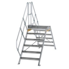 MUNK Überstieg 45° inkl. einen Handlauf, Stufenbreite 800mm, 2x6 Stufen
