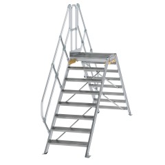 MUNK Überstieg 45° inkl. einen Handlauf, Stufenbreite 800mm, 2x8 Stufen