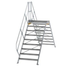 MUNK Überstieg 45° inkl. einen Handlauf, Stufenbreite 1000mm, 2x9 Stufen