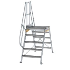 MUNK Überstieg 60° inkl. einen Handlauf, Stufenbreite 800mm, 2x5 Stufen