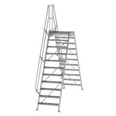 MUNK Überstieg 60° inkl. einen Handlauf, Stufenbreite 800mm, 2x11 Stufen