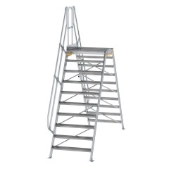 MUNK Überstieg 60° inkl. einen Handlauf, Stufenbreite 1000mm, 2x10 Stufen
