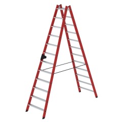 MUNK Kunststoff-Stehleiter 2x12 Sprossen