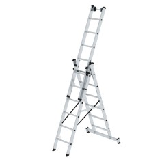 MUNK Mehrzweckleiter mit Nivello® Traverse 3x6 Sprossen