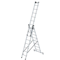 MUNK Mehrzweckleiter mit Nivello® Traverse 3x8 Sprossen