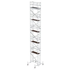 MUNK Rollgerüst mit Fahrbalken 0,75x1,80m Plattform 12,45m AH