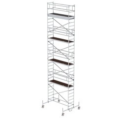 MUNK Rollgerüst mit Fahrbalken 0,75x2,45m Plattform 10,45m AH