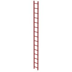 MUNK Schachtleiter aus GFK 300mm breit 15 Sprossen 4,20m lang