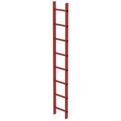 MUNK Schachtleiter aus GFK 300mm breit 8 Sprossen 2,24m lang