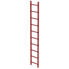 MUNK Schachtleiter aus GFK 400mm breit 10 Sprossen 2,80m lang