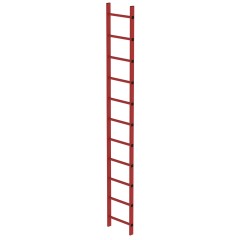 MUNK Schachtleiter aus GFK 400mm breit 11 Sprossen 3,08m lang