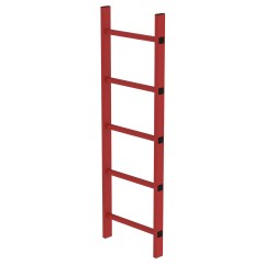 MUNK Schachtleiter aus GFK 400mm breit 5 Sprossen 1,40m lang