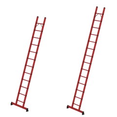MUNK Kunststoff-Anlegeleiter GFK mit nivello®-Traverse