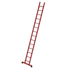 MUNK Kunststoff-Anlegeleiter GFK mit nivello®-Traverse 14 Sprossen