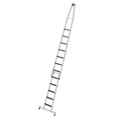 MUNK Stufen- Glasreinigerleiter 2-teilig mit clip-step R13 und nivello Traverse 5+7 Stufen