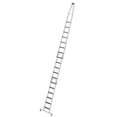 MUNK Stufen- Glasreinigerleiter 3-teilig mit clip-step R13 und nivello Traverse 6+5+7 Stufen
