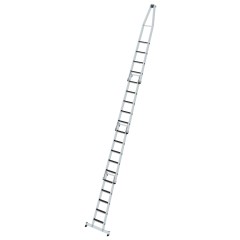MUNK Stufen- Glasreinigerleiter 4-teilig mit clip-step R13 und nivello Traverse 3x5+4 Stufen