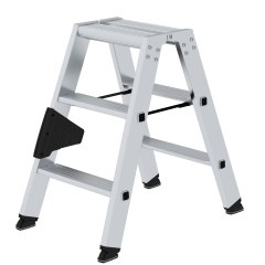 MUNK Stehleiter mit ergo-pad beidseitig begehbar 2x3 Stufen