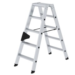MUNK Stehleiter mit ergo-pad beidseitig begehbar 2x5 Stufen