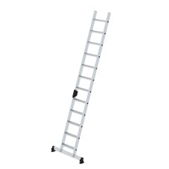 MUNK Stufenanlegeleiter mit nivello-Traverse und Ergo-Pad 12 Stufen