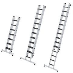 MUNK Stufen-Schiebeleiter mit nivello-Traverse 2-teilig
