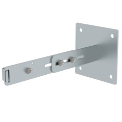 MUNK verstellbare Wandhalter mit Klemmbügel Stahl verzinkt Wandabstand 275-375mm
