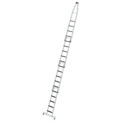 MUNK Stufen- Glasreinigerleiter 4-teilig mit clip-step R13 und nivello Traverse 3x5+4 Stufen