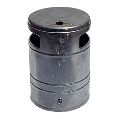 Schake Abfallbehälter mit Ascher 40l Volumen Ø340mm