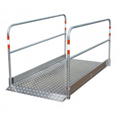 Schake Grabenbrücke aus Aluminium 1,0-1,3m breit, 1-5m lang