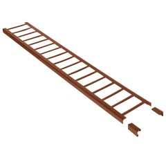 Schneefanggitter, 20cm hoch, 2,0 m lang, rotbraun