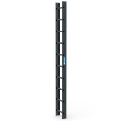 Zarges Dachleiter 10 Sprossen anthrazitgrau